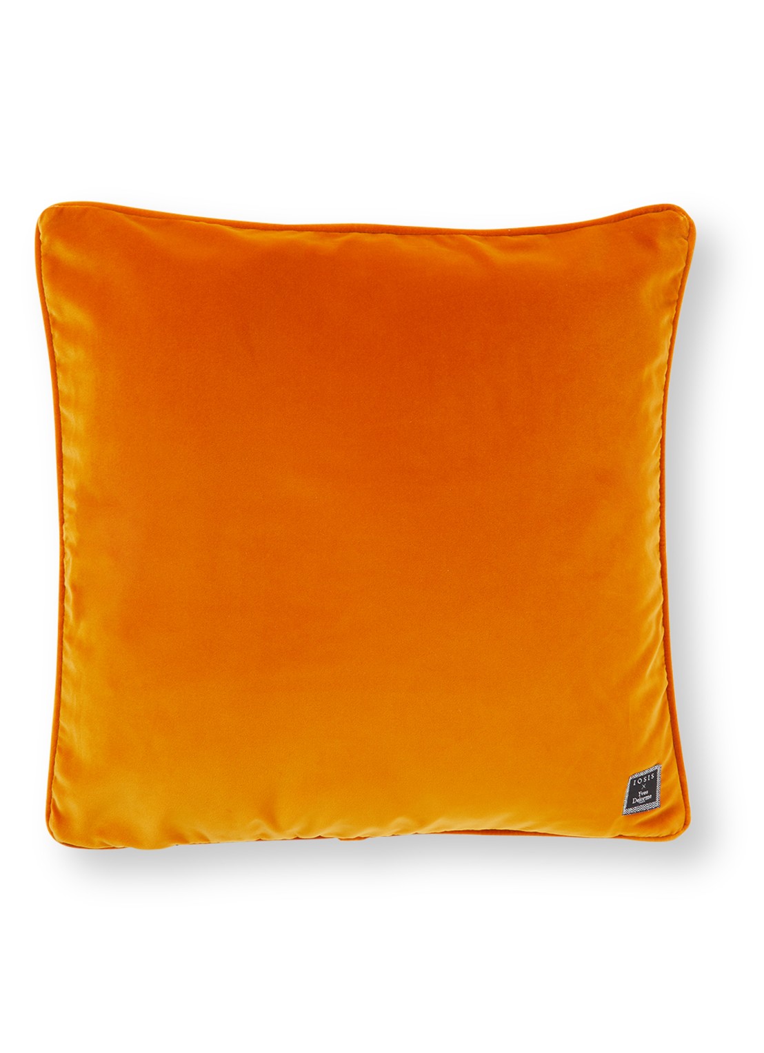 Yves Delorme Divan sierkussenhoes van fluweel - voorkant 3 oranje