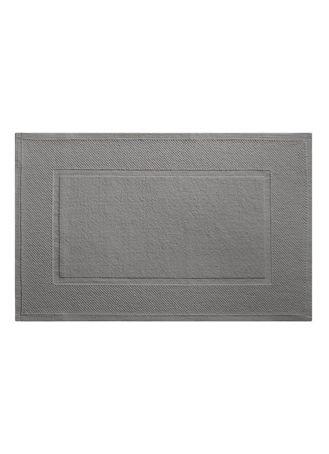 Yves Delorme Eden badmat - 60 x 90 cm - voorkant middengrijs