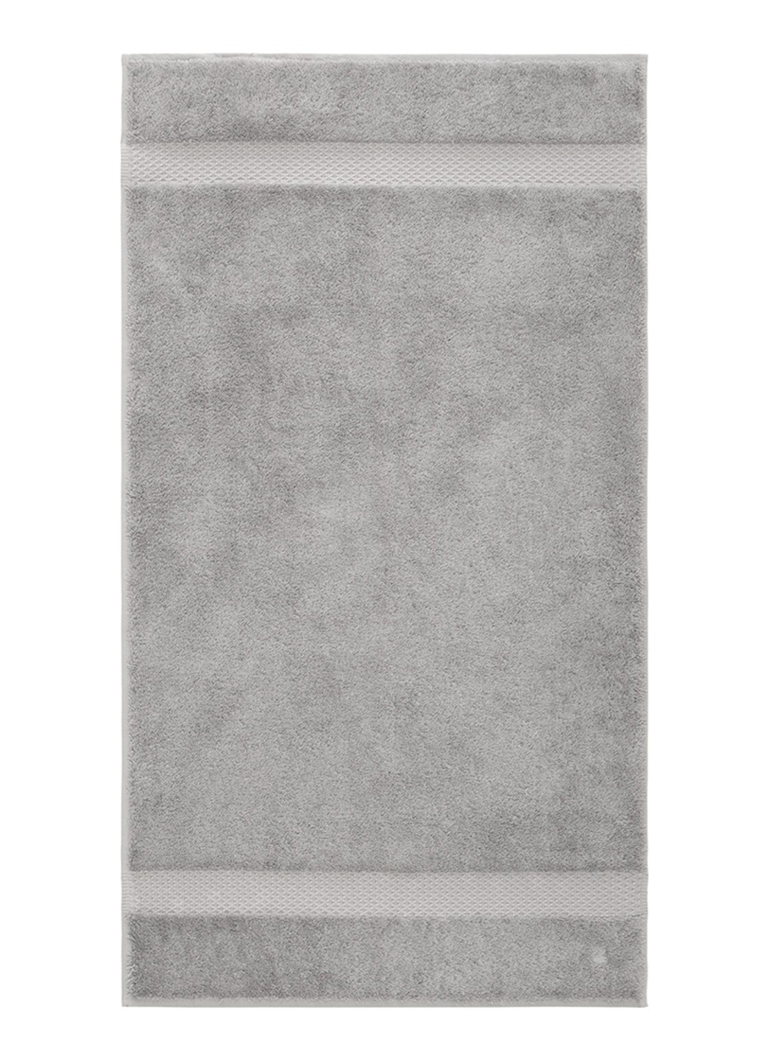 Yves Delorme Etoile badhanddoek - 700 gr/m2 - 55 x 100 cm - voorkant middengrijs