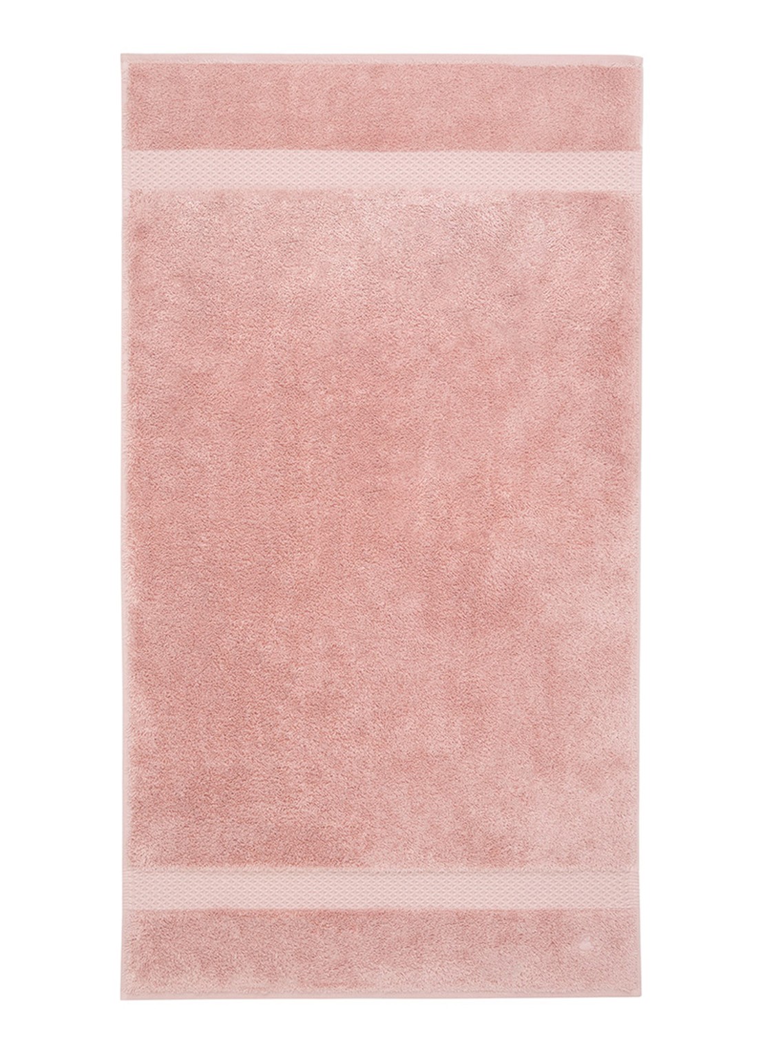 Yves Delorme Etoile badhanddoek - 700 gr/m2 - 55 x 100 cm - voorkant roze