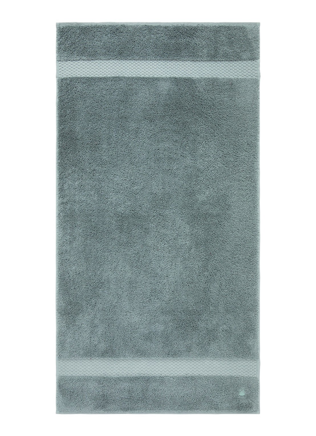 Yves Delorme Etoile badhanddoek - 700 gr/m2 - 55 x 100 cm - voorkant staalblauw