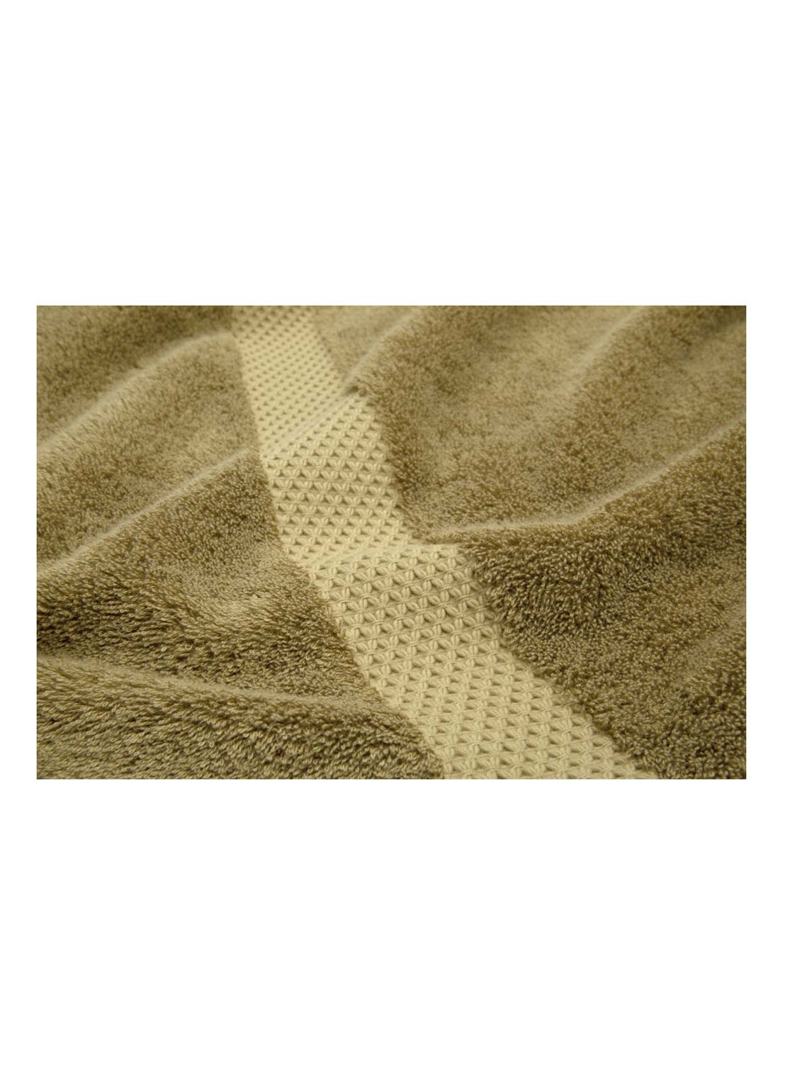 Yves Delorme Etoile badhanddoek - 700 gr/m2 - 55 x 100 cm - detail brons