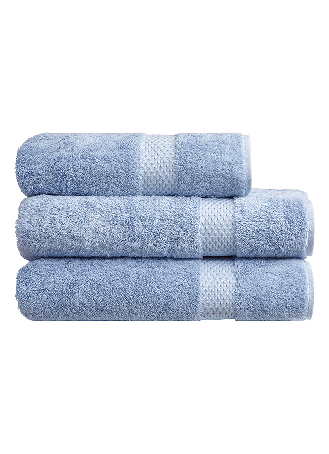 Yves Delorme Etoile badhanddoek - 700 gr/m2 - 55 x 100 cm - detail 4 blauw