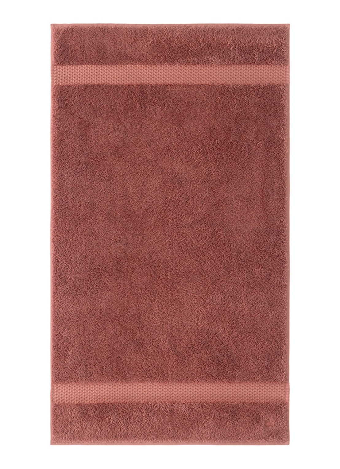 Yves Delorme Etoile badhanddoek - 700 gr/m2 - 55 x 100 cm - voorkant 3 oranjebruin