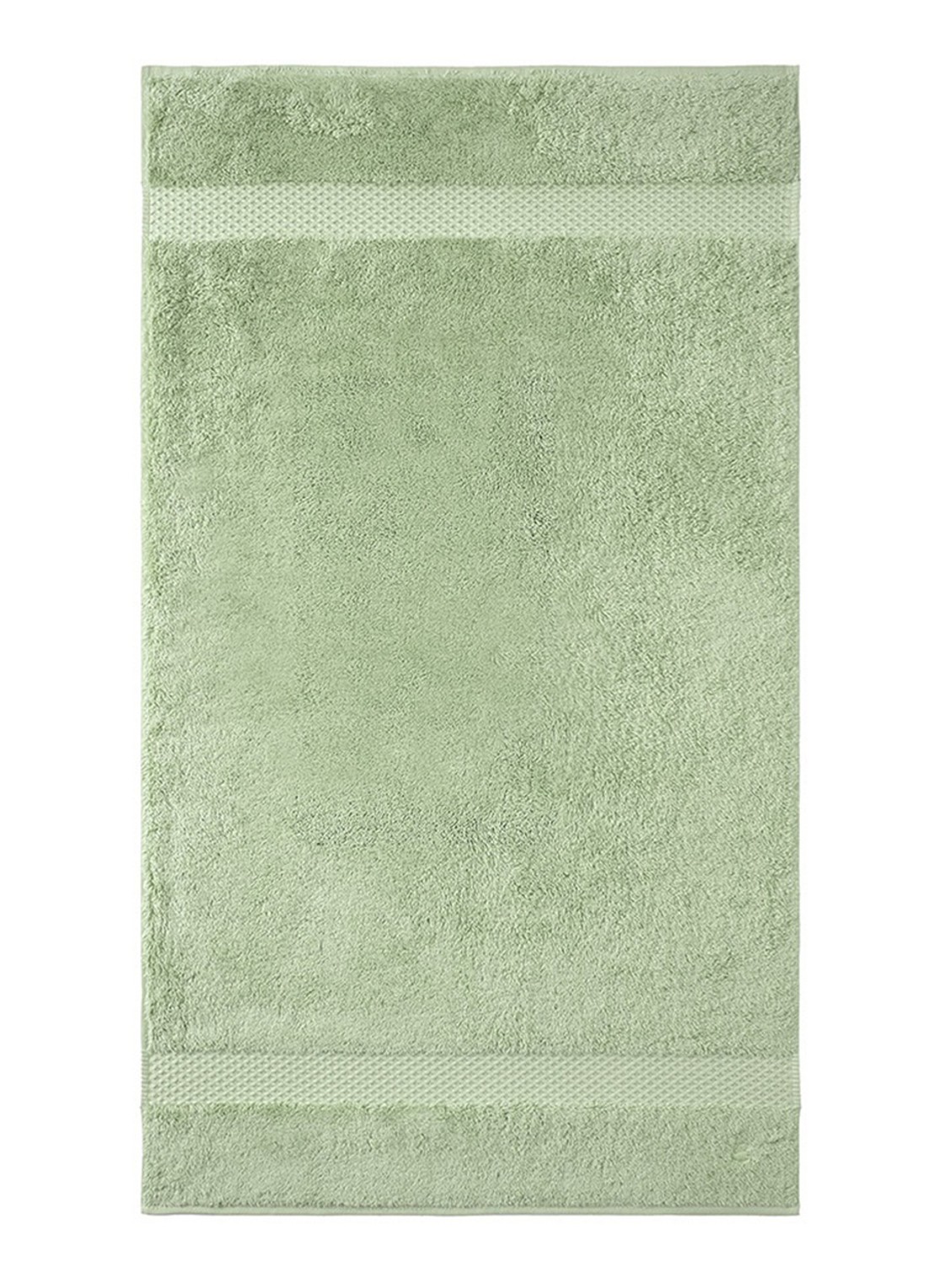 Yves Delorme Etoile badhanddoek - 700 gr/m2 - 55 x 100 cm - voorkant lindegroen