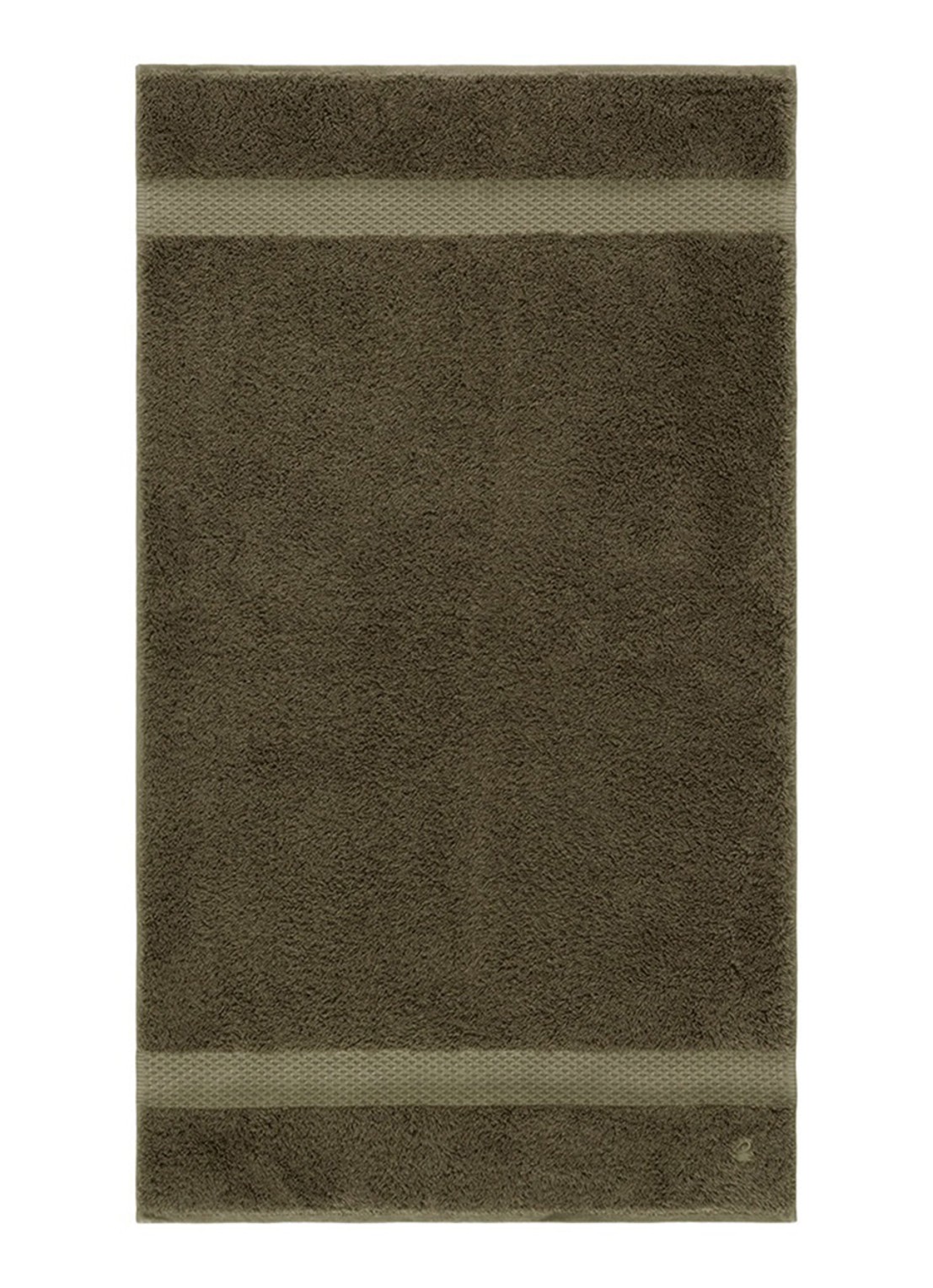 Yves Delorme Etoile badhanddoek - 700 gr/m2 - 55 x 100 cm - voorkant 2 khaki