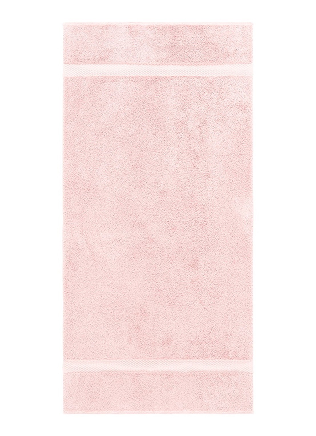 Yves Delorme Etoile badhanddoek - 700g/m2 - 70 x 140 cm - voorkant lichtroze
