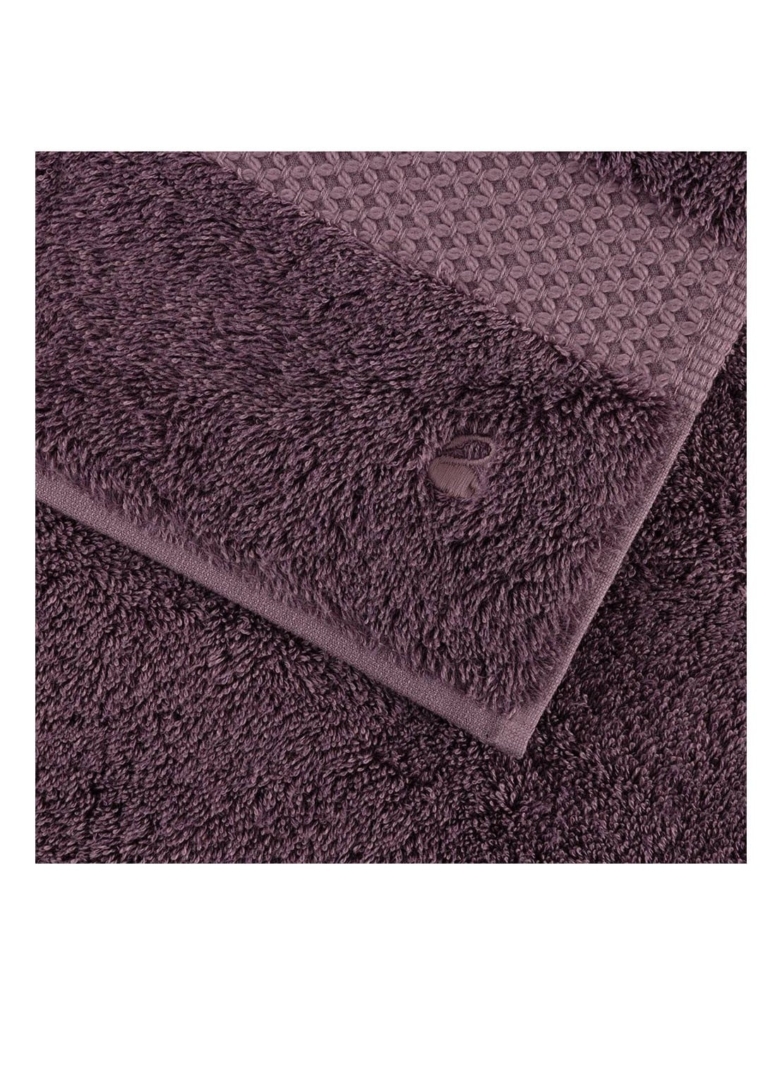 Yves Delorme Etoile badlaken - 700 gr/m2 - 92 x 160 cm - achterkant paars