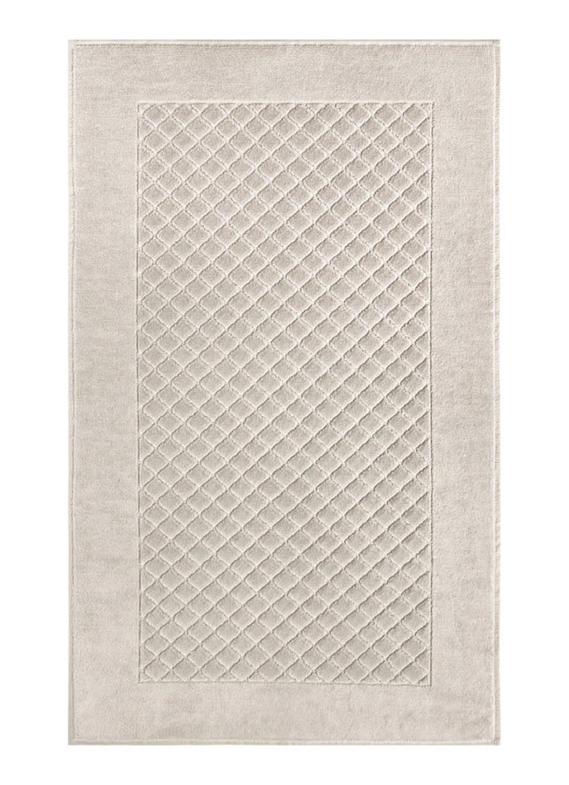 Yves Delorme Etoile badmat 55 x 90 cm - voorkant taupe