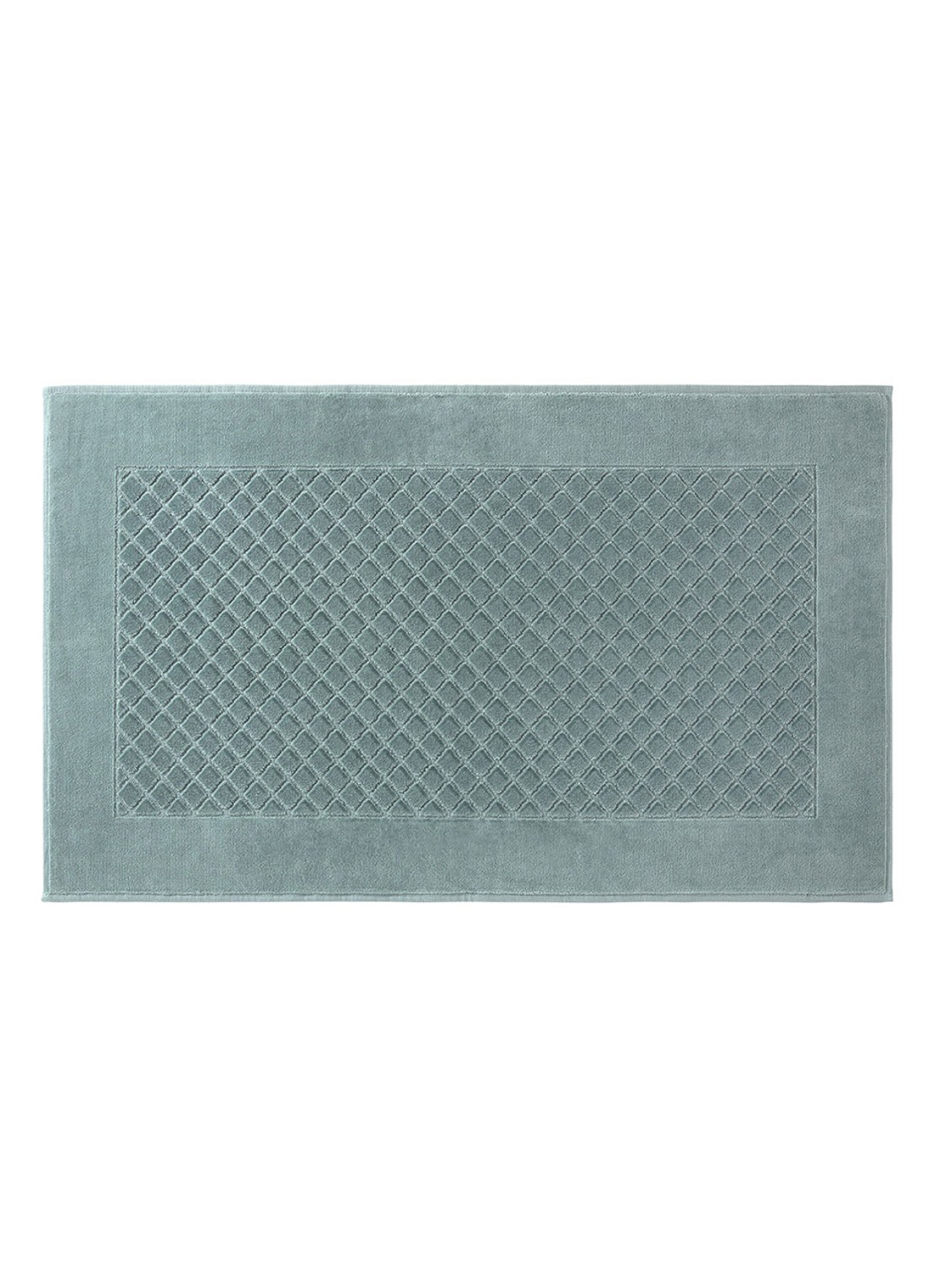 Yves Delorme Etoile badmat 55 x 90 cm - voorkant 2 staalblauw