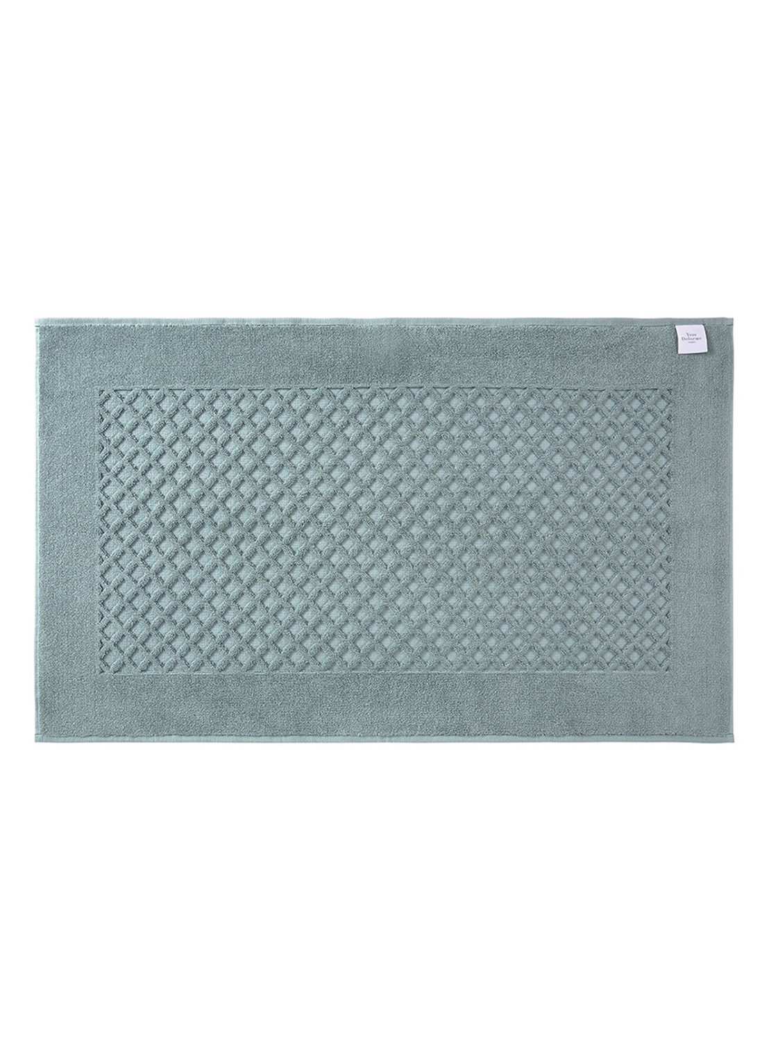 Yves Delorme Etoile badmat 55 x 90 cm - voorkant 3 staalblauw