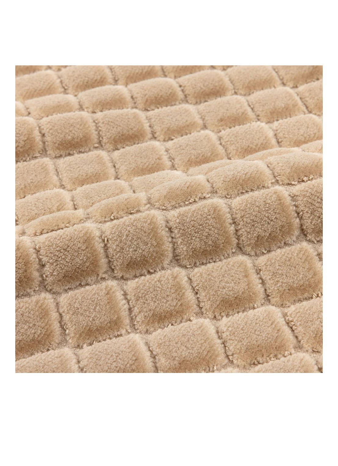 Yves Delorme Etoile badmat 55 x 90 cm - achterkant 3 beige