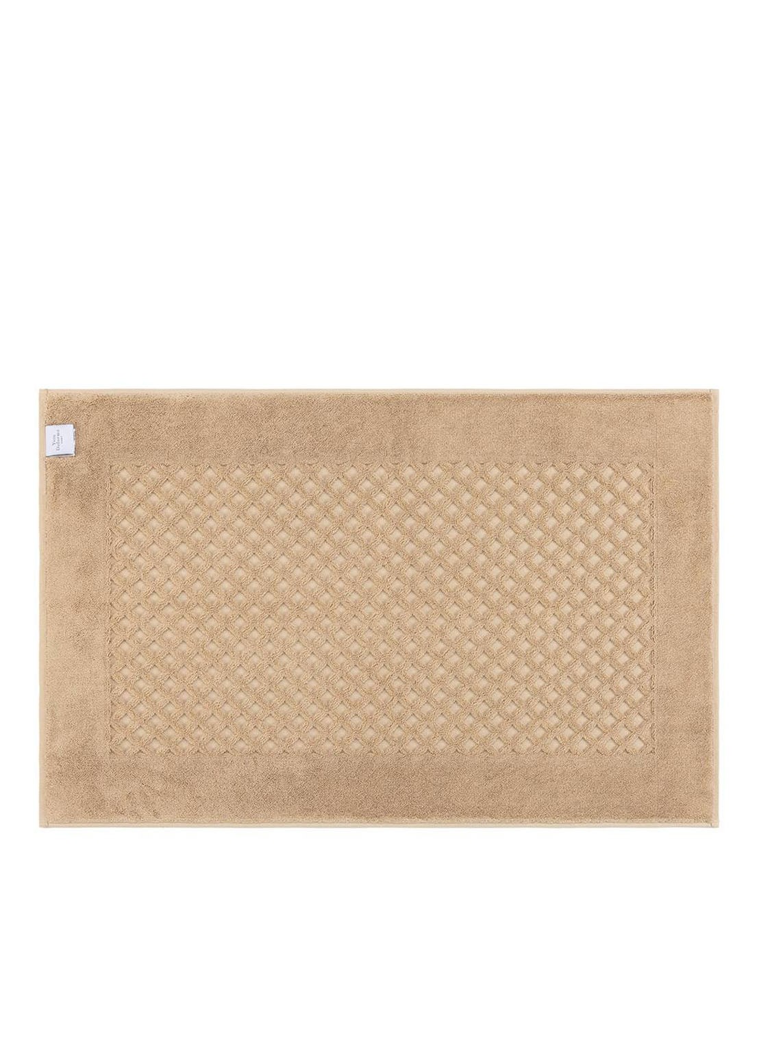Yves Delorme Etoile badmat 55 x 90 cm - voorkant 2 beige