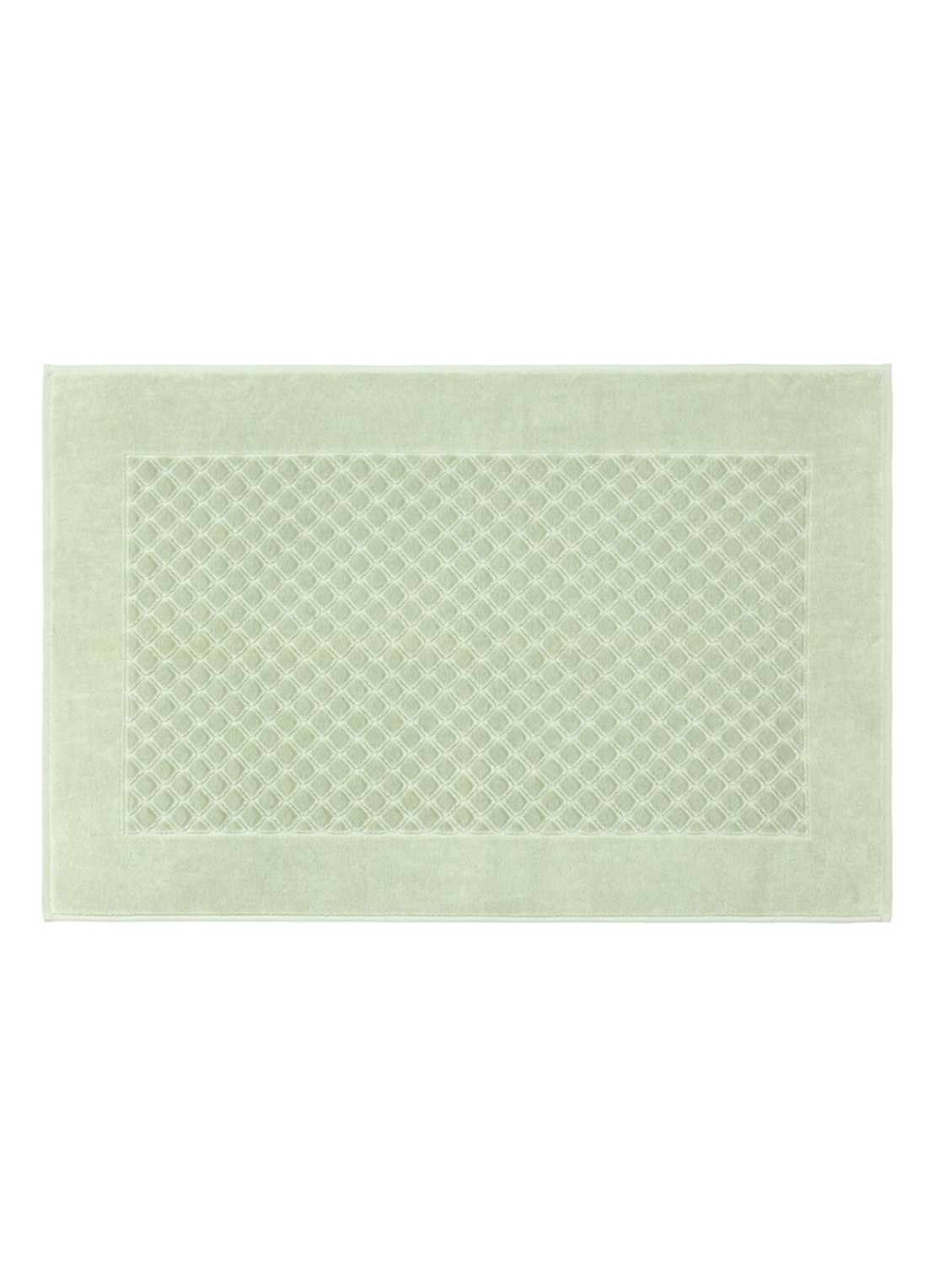 Yves Delorme Etoile badmat 55 x 90 cm - voorkant lindegroen