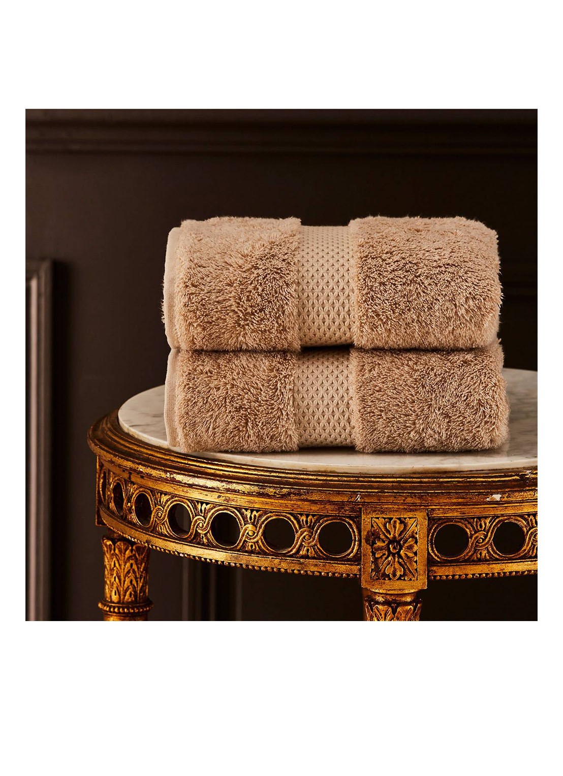 Yves Delorme Etoile gastendoek - 700 g/m² - 33 x 33 cm - detail 3 beige