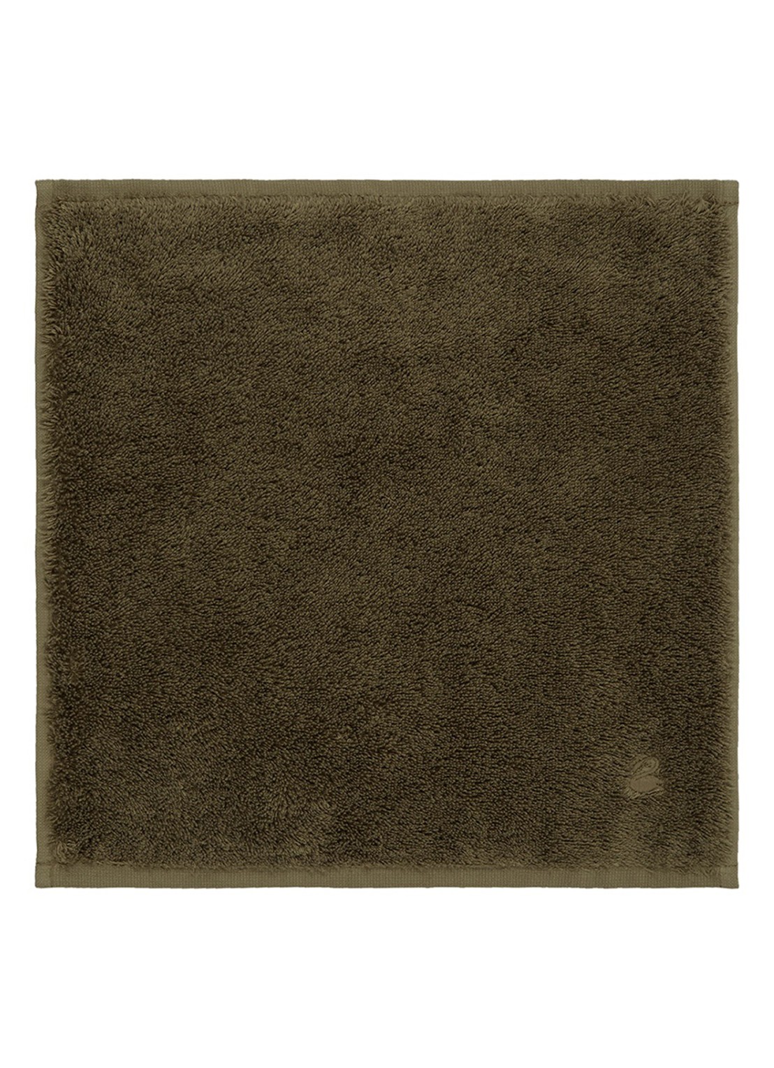 Yves Delorme Etoile gastendoek - 700 g/m² - 33 x 33 cm - voorkant khaki