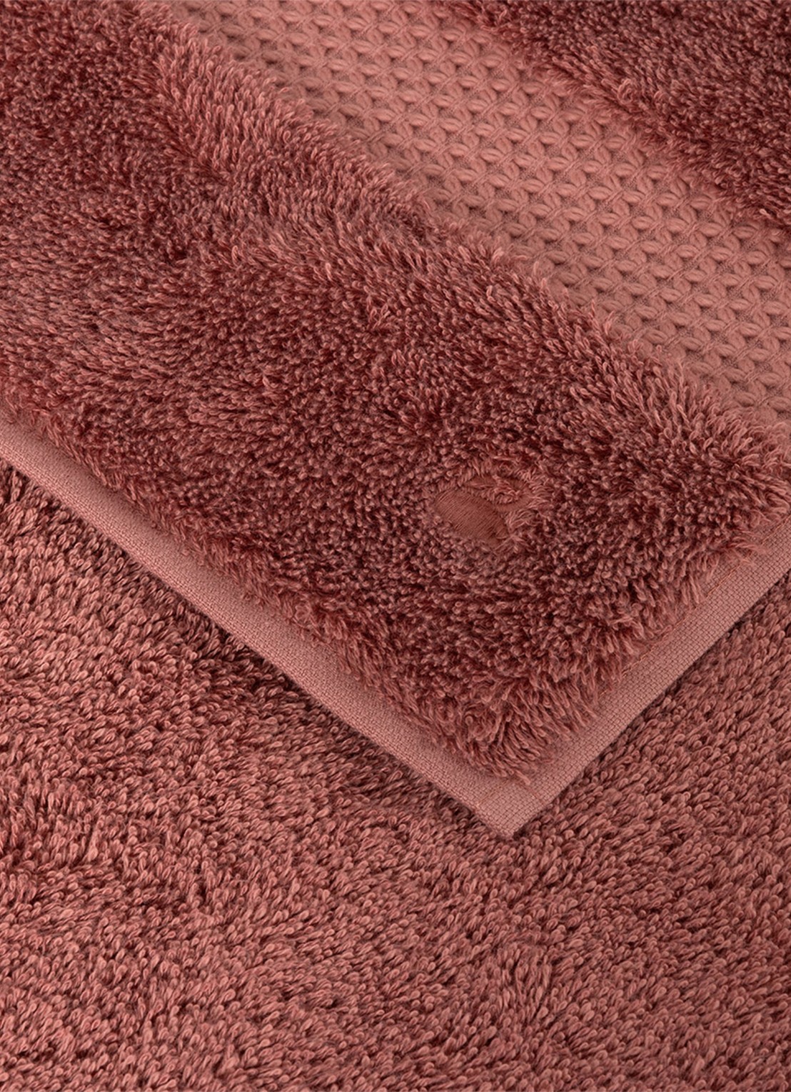 Yves Delorme Etoile gastendoek - 700 gr/m2 - 45 x 70 cm - detail 4 oudroze
