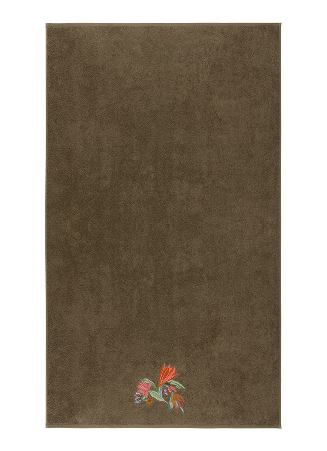Yves Delorme Eze badlaken 92 x 160 cm - voorkant 3 mosgroen