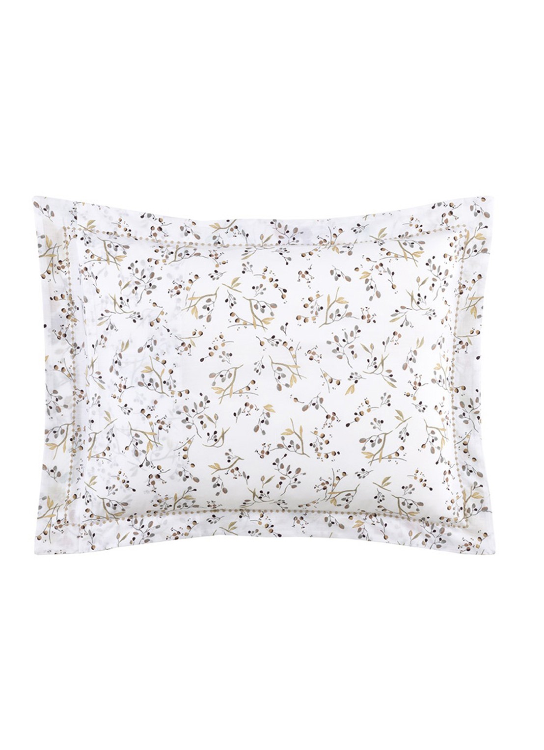 Yves Delorme Fleurs kussensloop - achterkant 5 wit