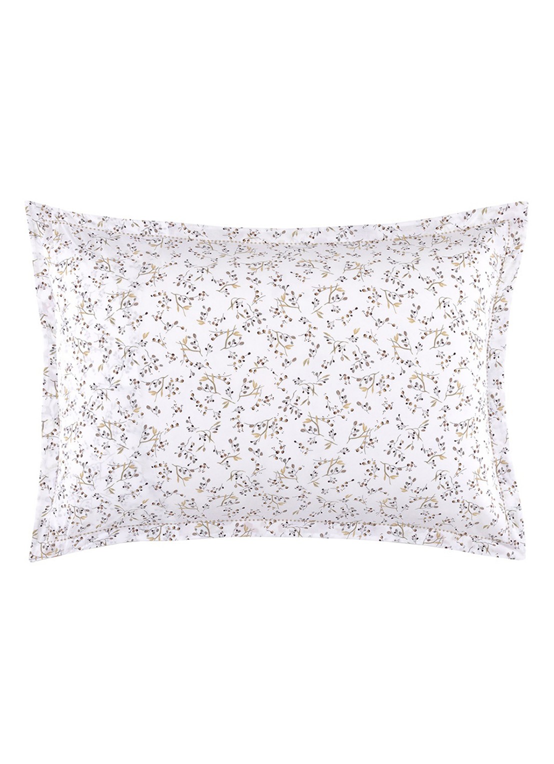 Yves Delorme Fleurs kussensloop - achterkant 6 wit