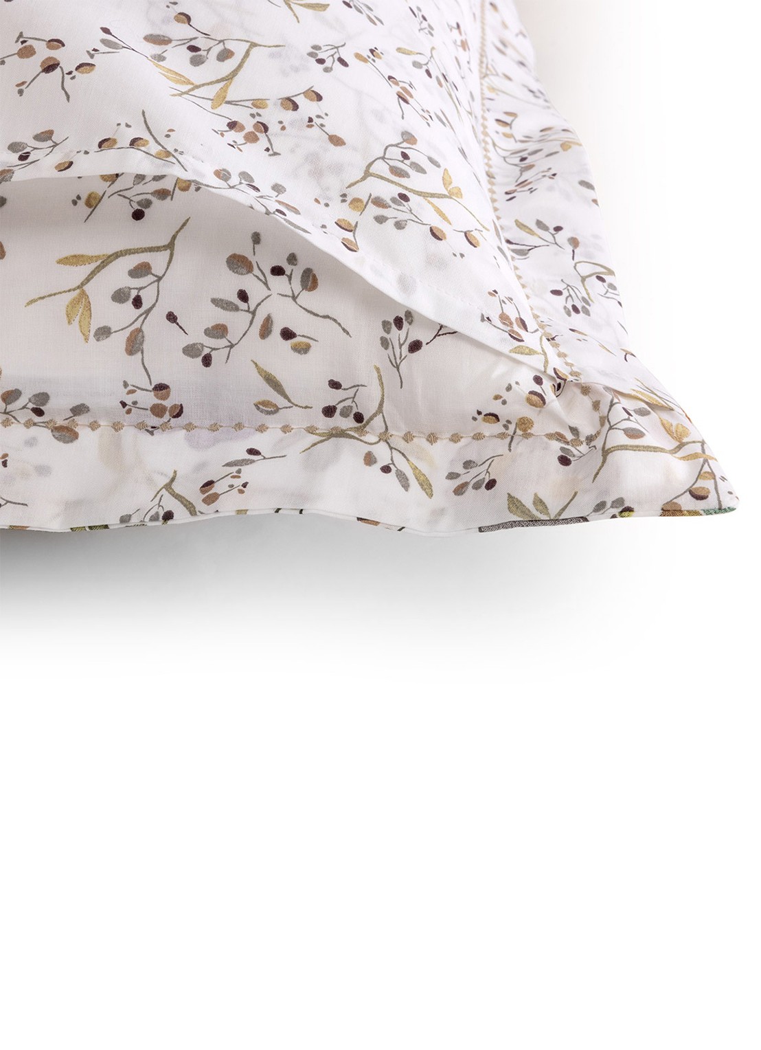 Yves Delorme Fleurs kussensloop - detail 4 wit
