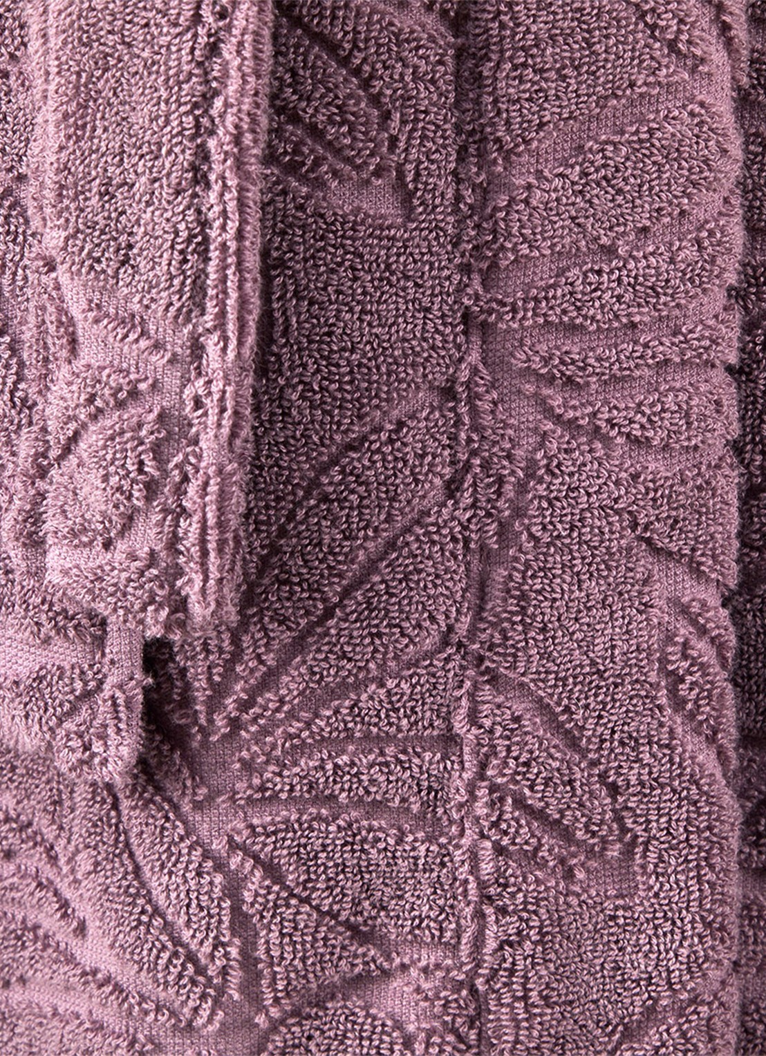 Yves Delorme Givre badjas - detail 3 paars