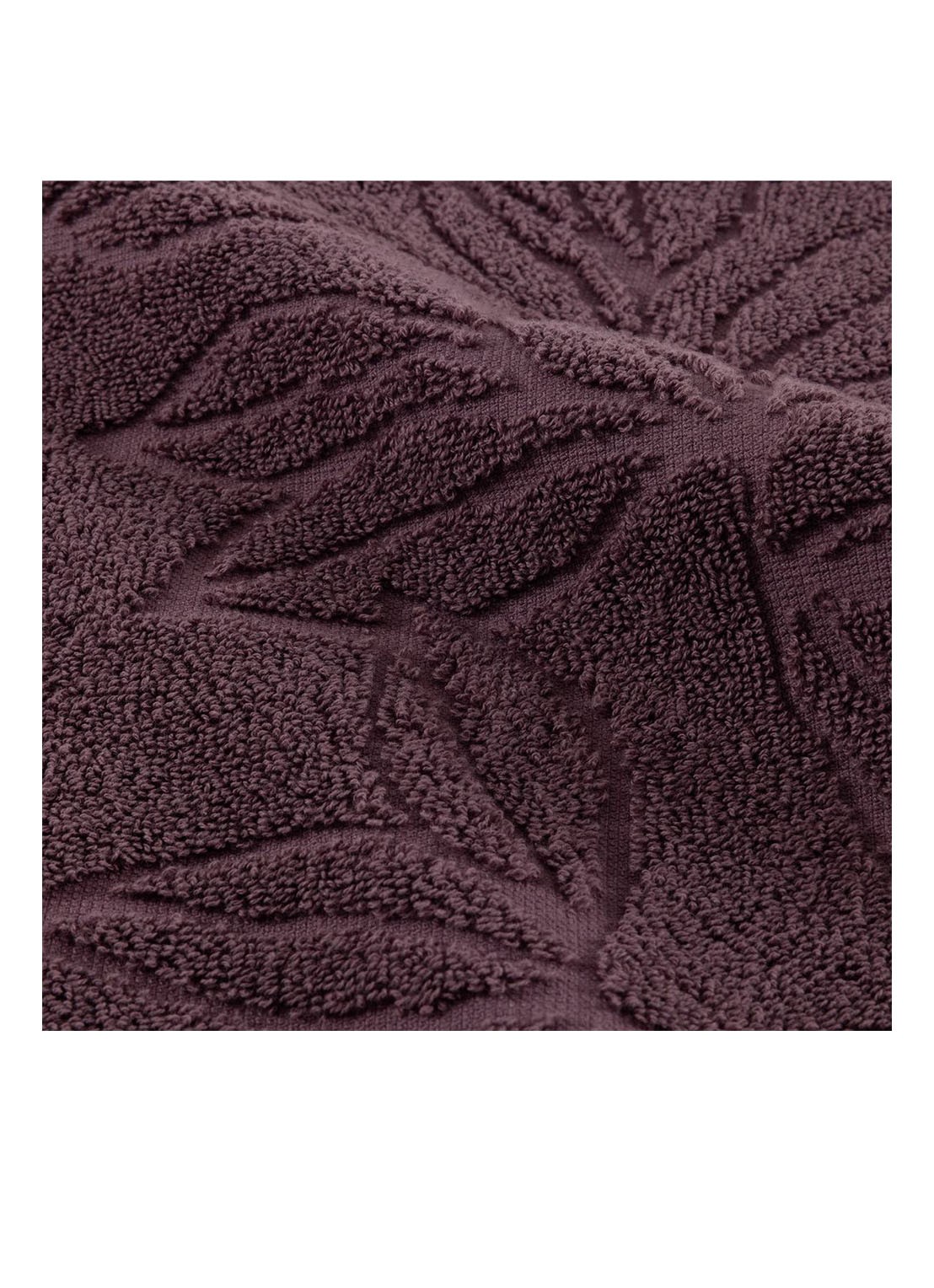 Yves Delorme Givre badlaken - 530 g/m 70 x 140 cm - achterkant 6 paars