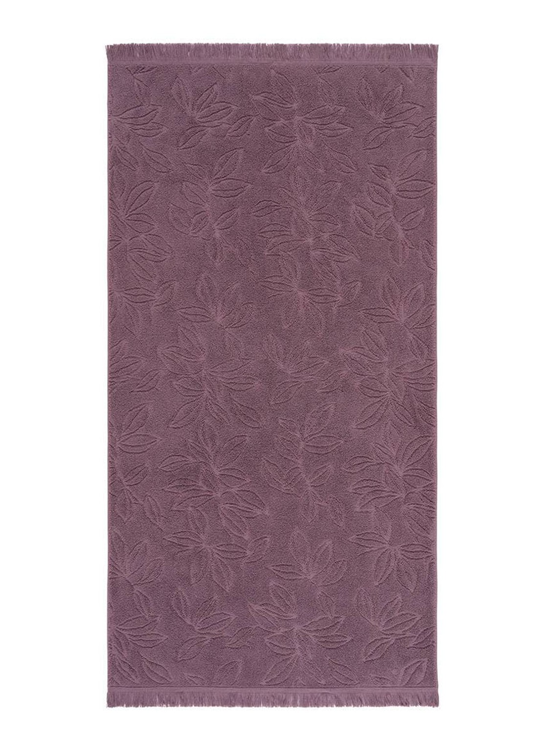 Yves Delorme Givre badlaken - 530 g/m 70 x 140 cm - voorkant paars