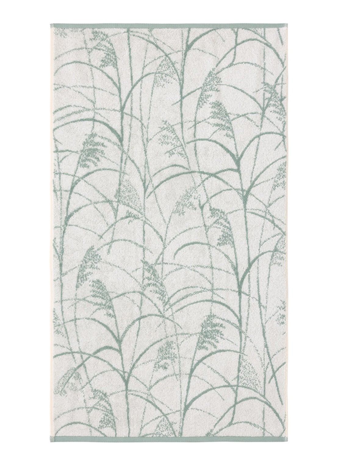 Yves Delorme Graminee badhanddoek - 55 x 100 cm - voorkant 3 gebroken wit