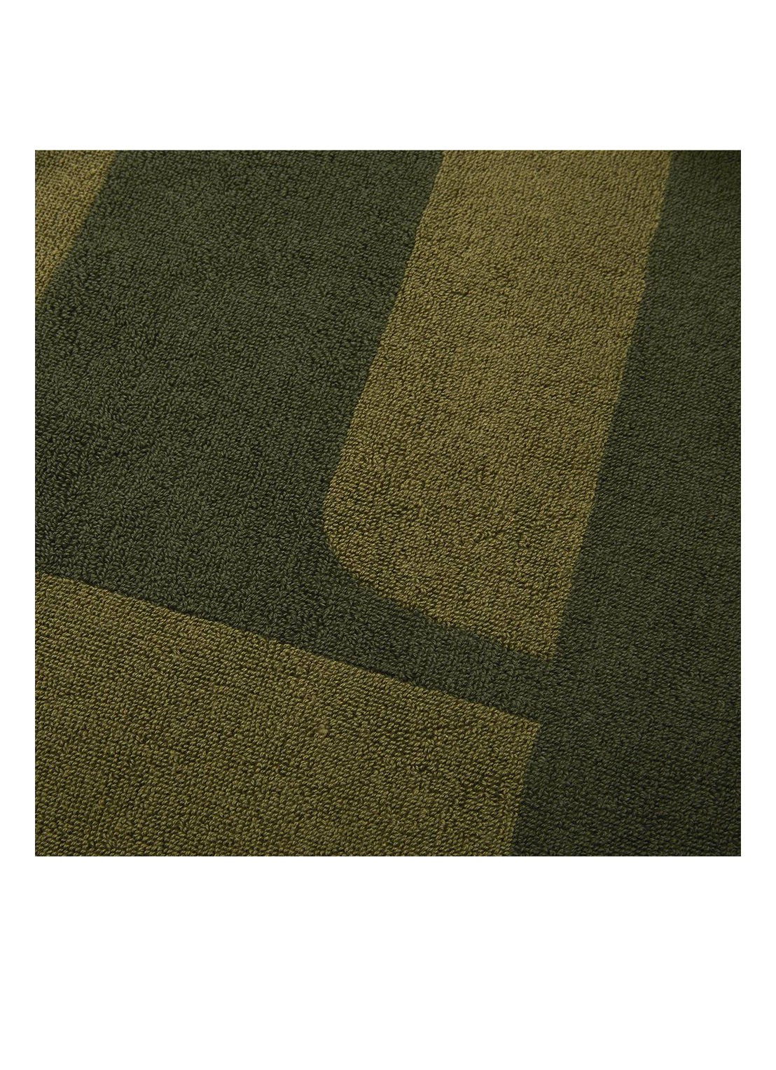 Yves Delorme Griffe strandlaken 160 x 90 cm  - voorkant 2 khaki