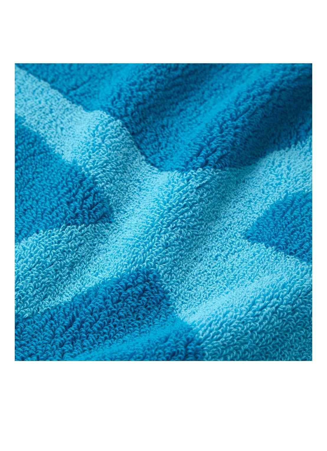 Yves Delorme Griffe strandlaken 160 x 90 cm  - achterkant turquoise
