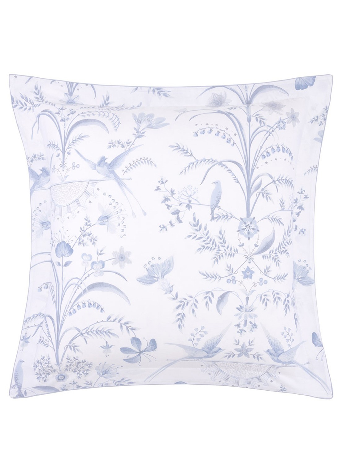 Yves Delorme Herbier kussensloop 120TC - voorkant 5 blauw