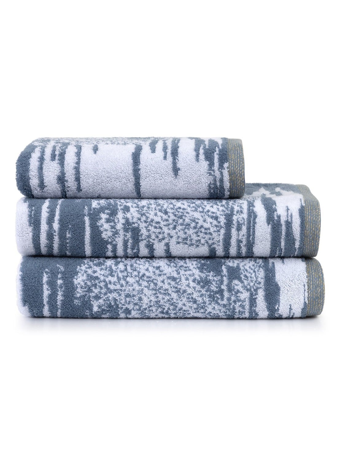 Yves Delorme Lande badlaken - 470 gr/m2 - 90 x 150 cm - voorkant blauw