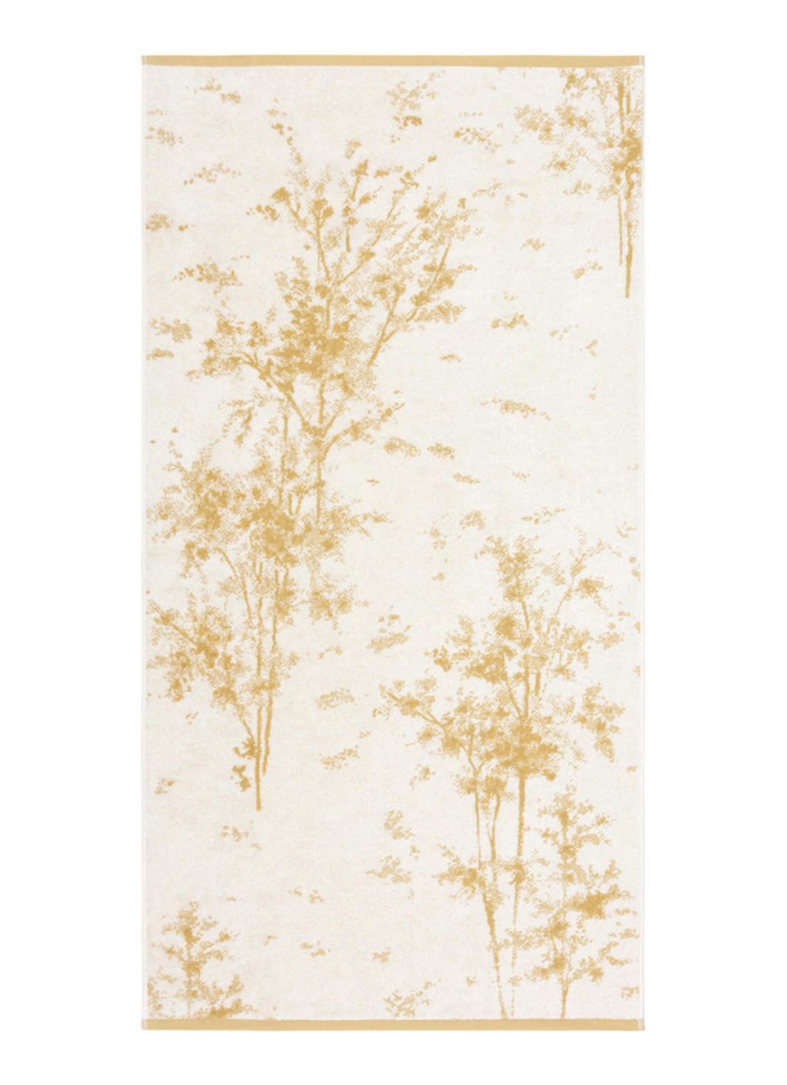 Yves Delorme Legende badlaken 70 x 140 cm - voorkant 2 okergeel