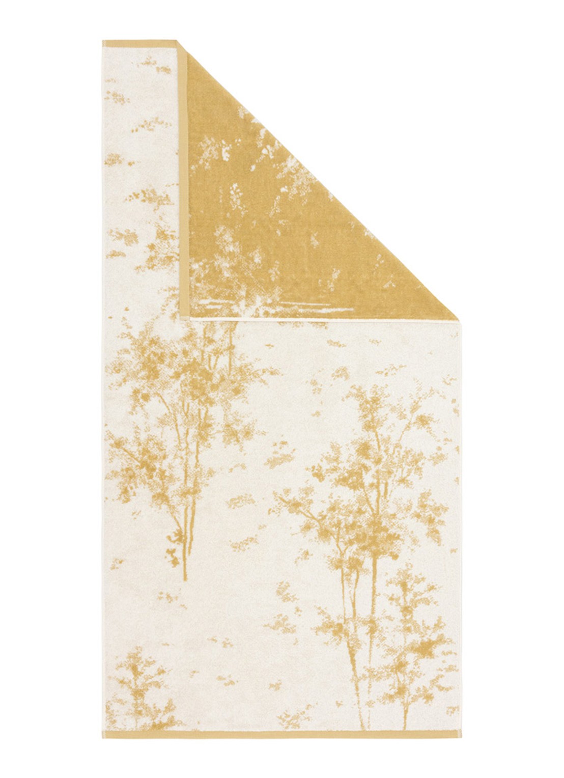 Yves Delorme Legende badlaken 70 x 140 cm - voorkant 3 okergeel