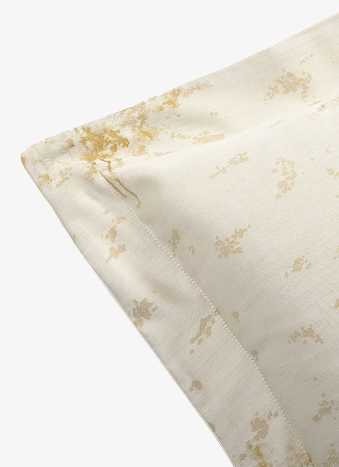 Yves Delorme Légende kussensloop van  katoensatijn TC120 - achterkant 6 beige