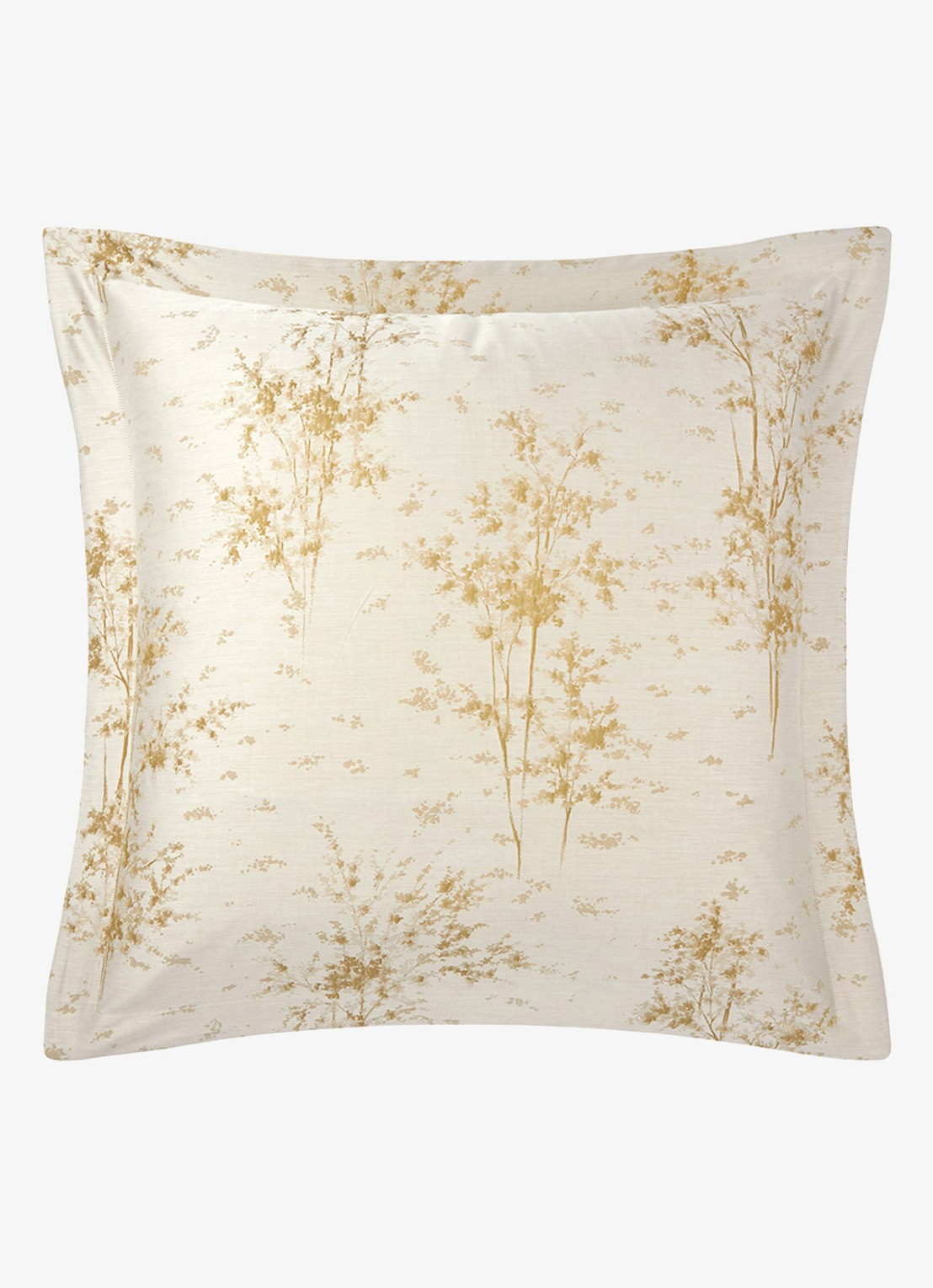 Yves Delorme Légende kussensloop van  katoensatijn TC120 - voorkant 2 beige