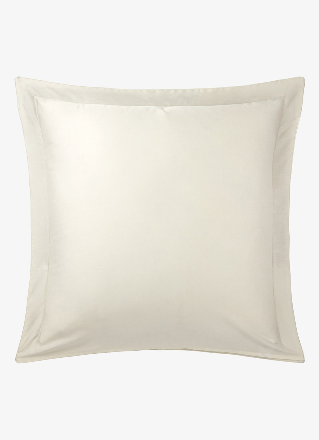 Yves Delorme Légende kussensloop van  katoensatijn TC120 - voorkant 3 beige