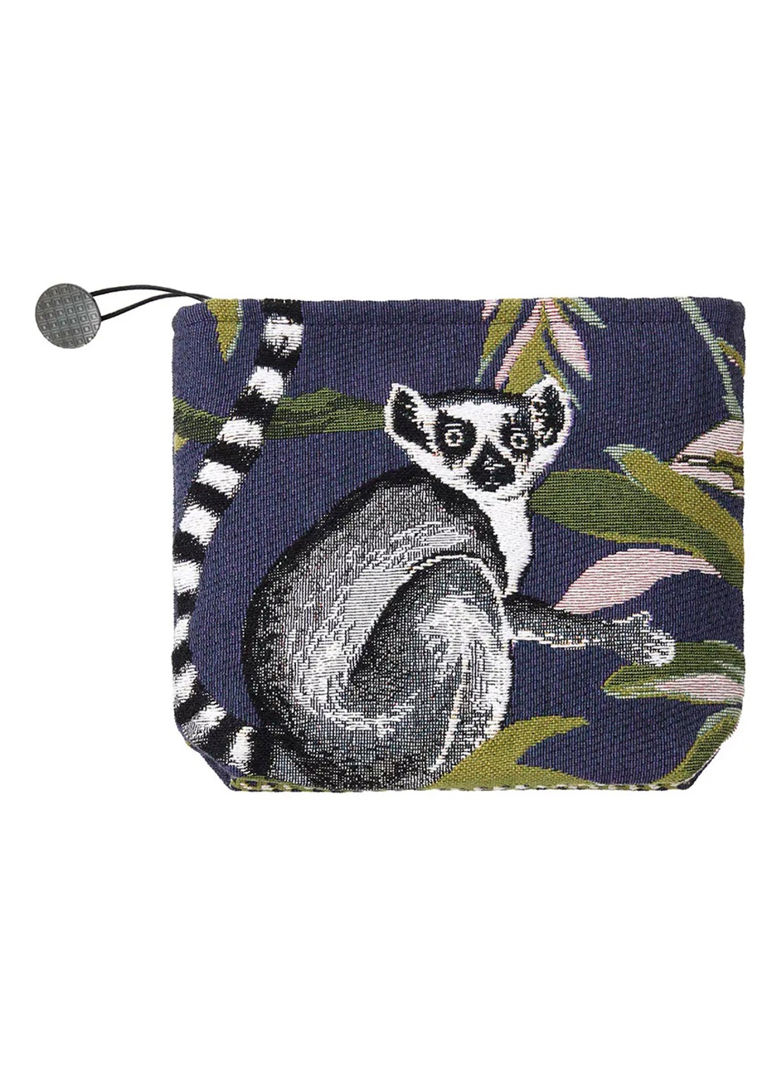 Yves Delorme Lemurien toilettas 16 x 22 cm - voorkant 2 donkerblauw