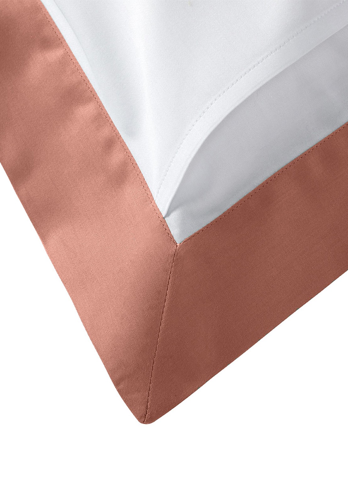 Yves Delorme Linea kussensloop 120TC - voorkant 2 oudroze