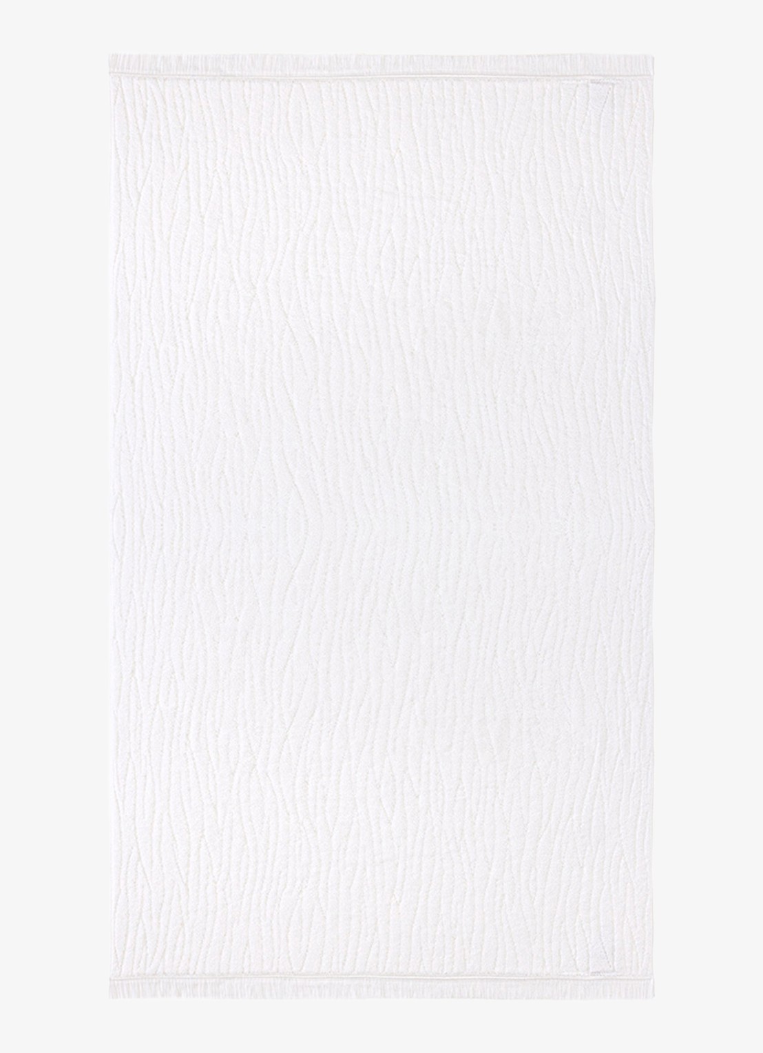 Yves Delorme Luciole badhanddoek - 530 gr/m2 - 90 x 150 cm - voorkant 4 wit