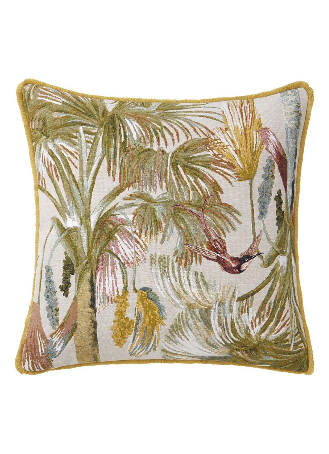 Yves Delorme Manaca sierkussenhoes 45 x 45 cm - voorkant 3 creme
