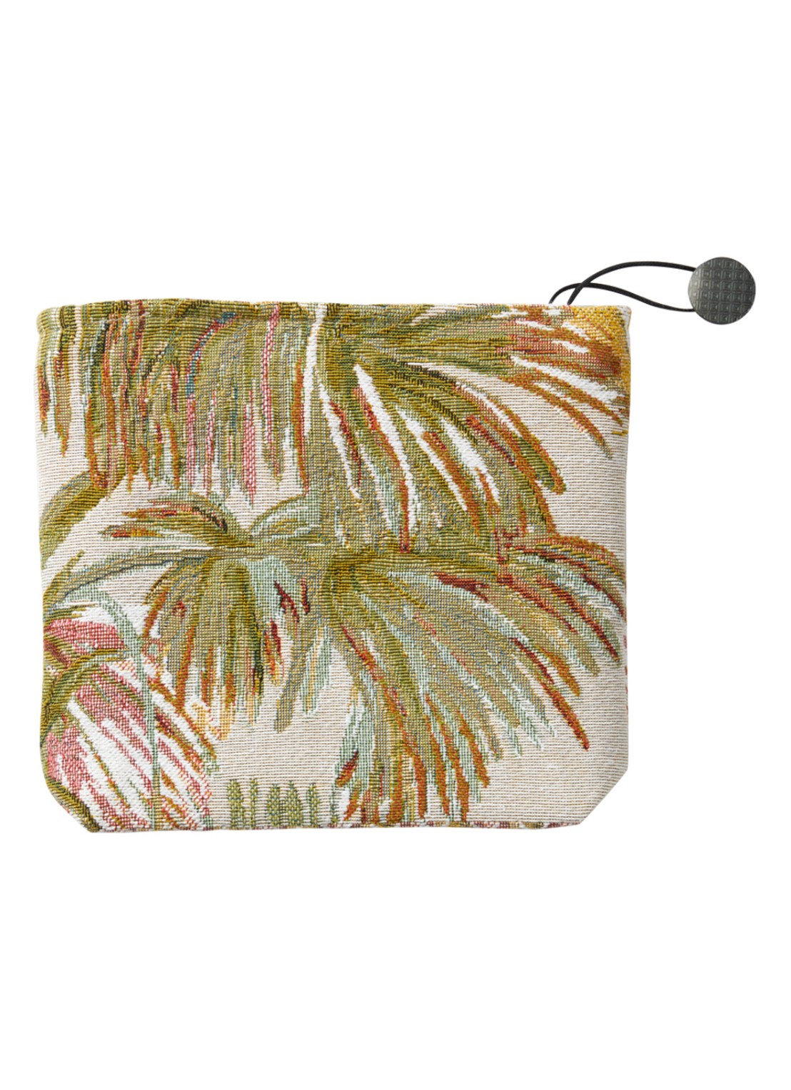 Yves Delorme Manaca toilettas met print - voorkant 2 beige