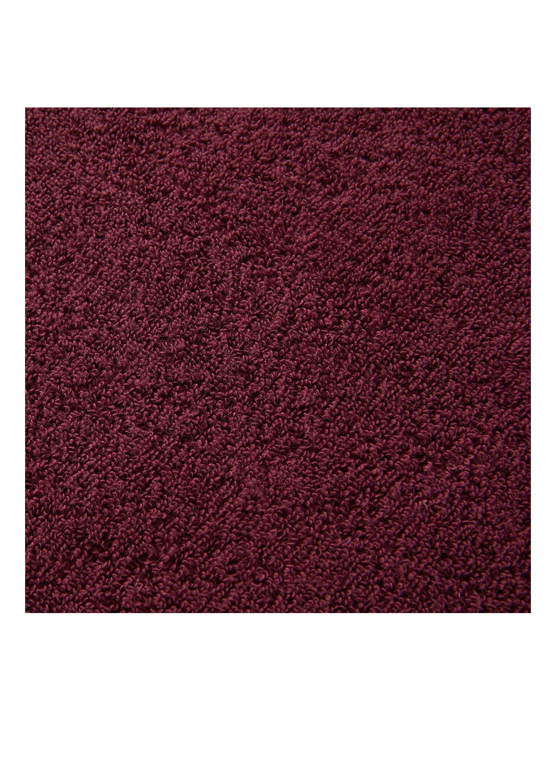 Yves Delorme Nature Amande badlaken - 550 gr/m2 - 70 x 140 cm - achterkant 7 aubergine