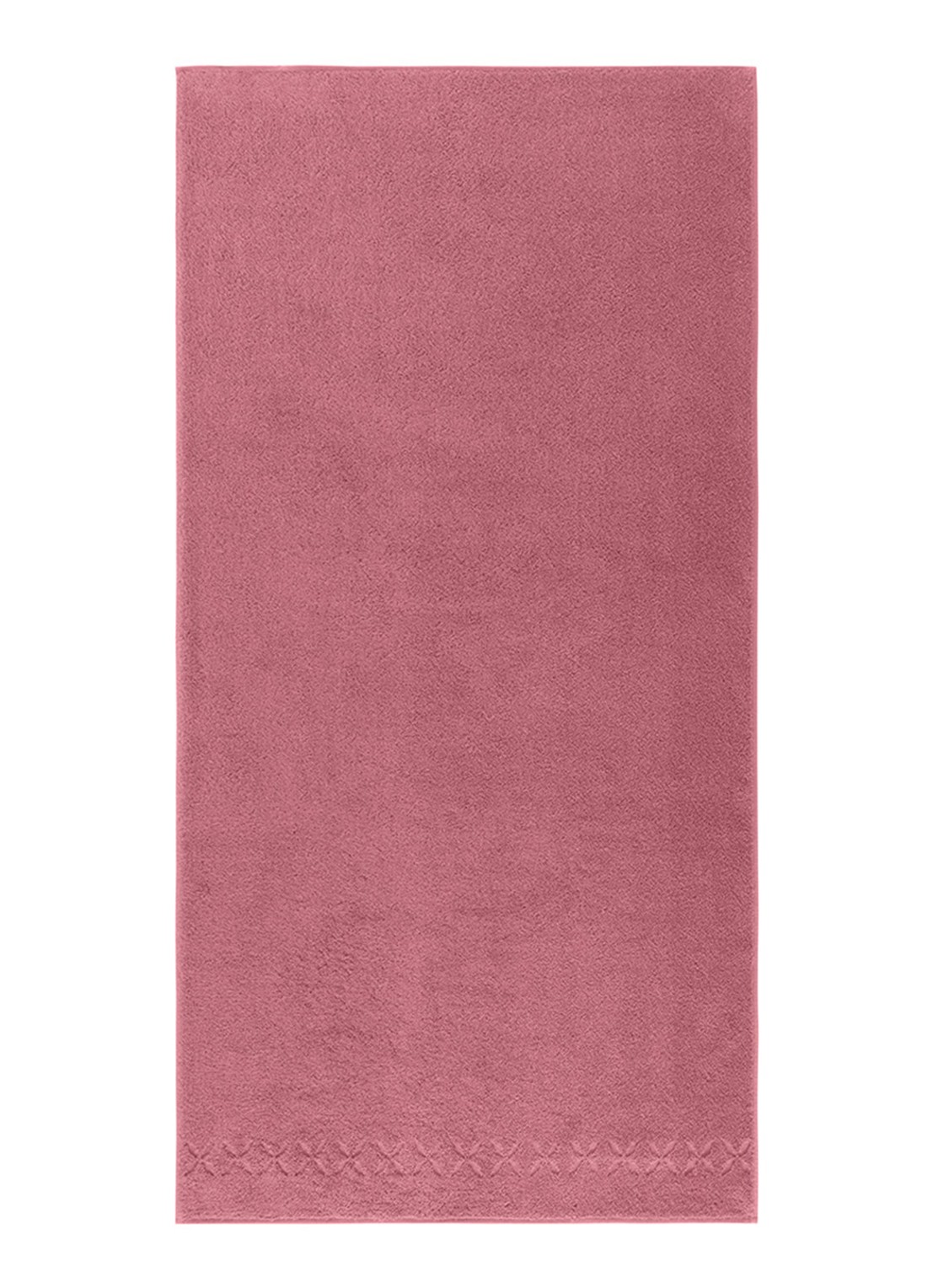 Yves Delorme Nature Amande badlaken - 550 gr/m2 - 70 x 140 cm - voorkant 2 roze