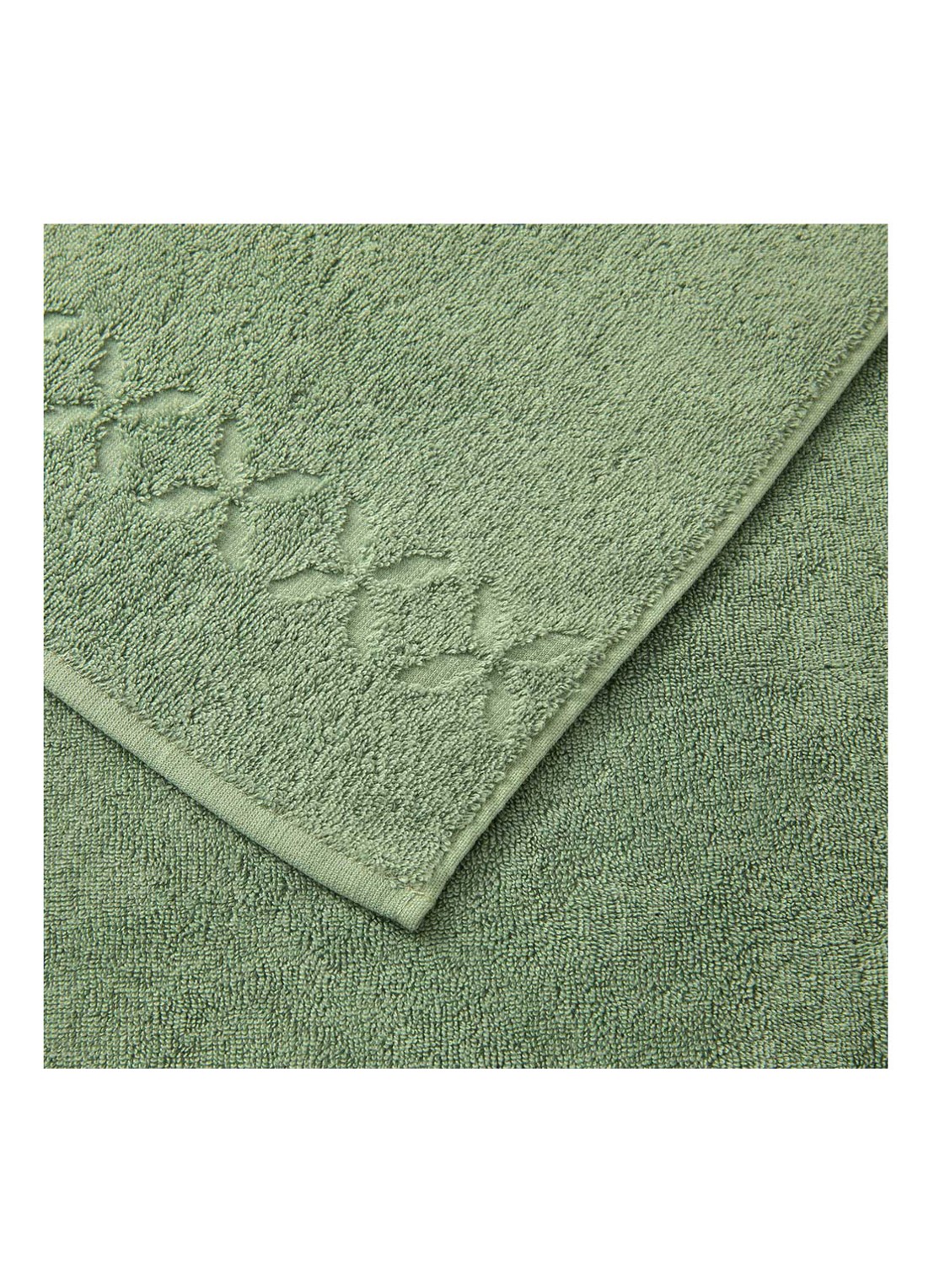 Yves Delorme Nature Amande gastendoek - 550 gr/m2 - detail 3 groen