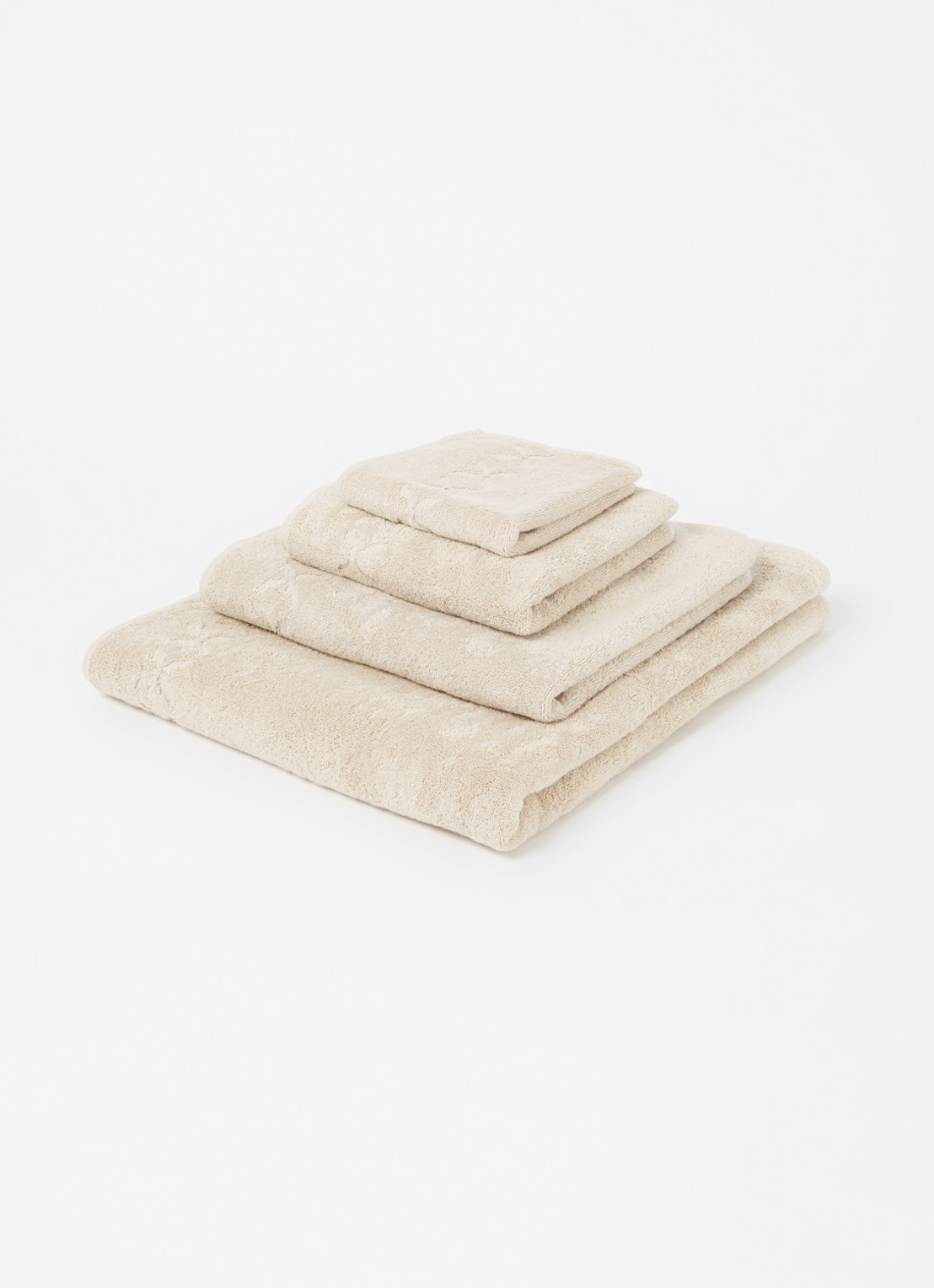 Yves Delorme Nature Amande gastendoek - 550 gr/m2 - voorkant 3 beige