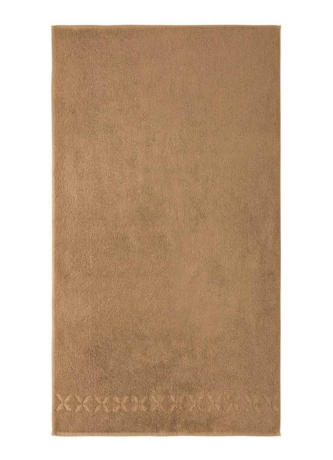 Yves Delorme Nature Amande gastendoek - 550 gr/m2 - voorkant 4 camel