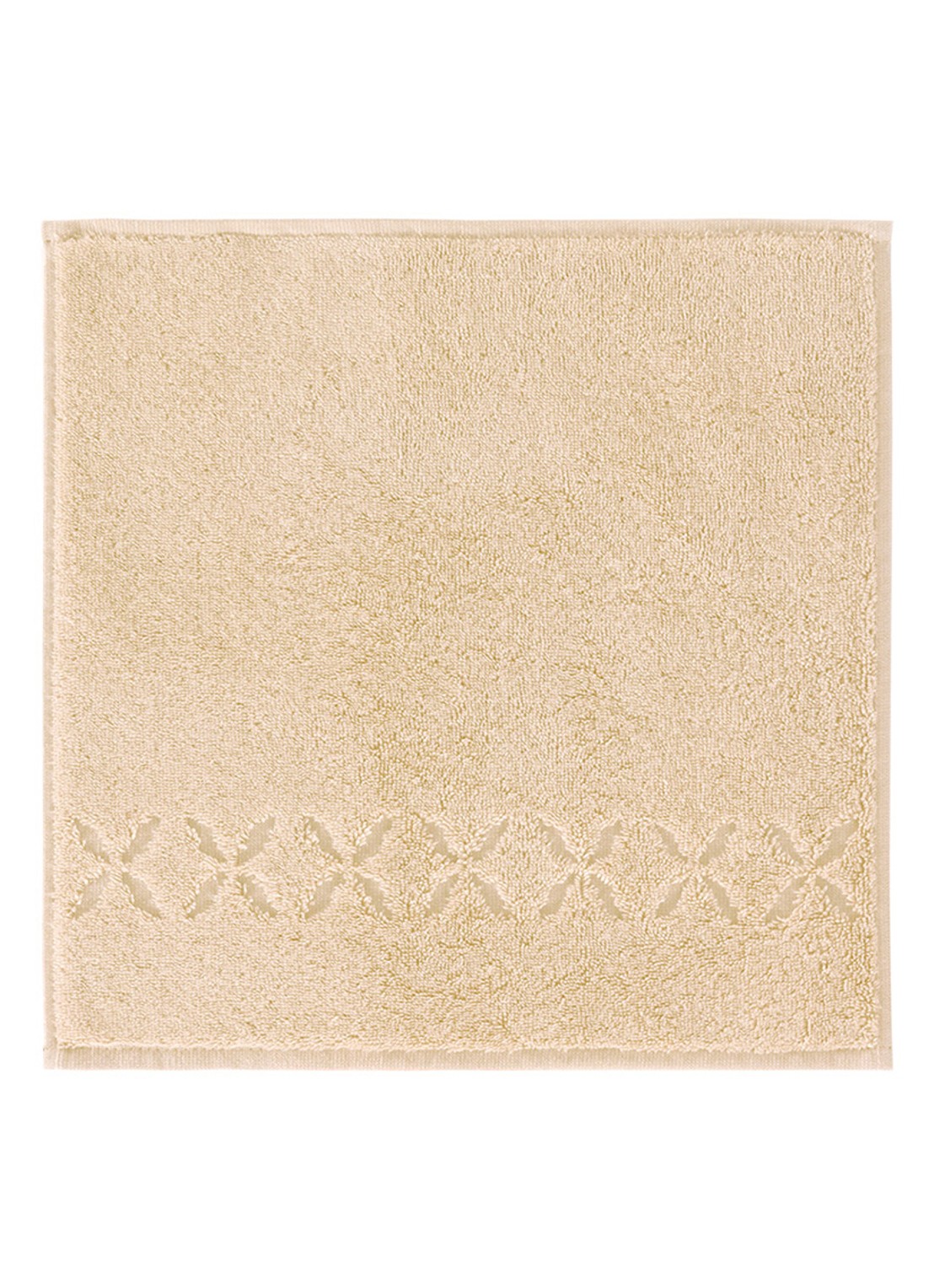 Yves Delorme Nature Amande washand - 550 gr/m2 - 33 x 33 cm - voorkant creme