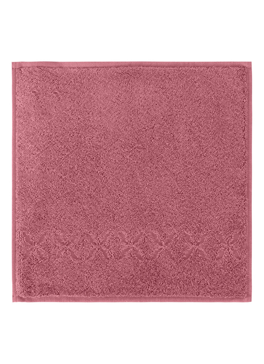 Yves Delorme Nature Amande washand - 550 gr/m2 - 33 x 33 cm - voorkant 2 roze